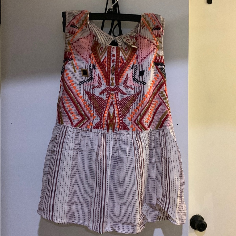 Dolan Left Coast Collection Embroidered Top